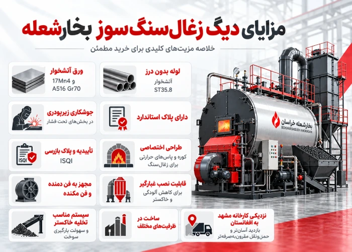 مزایای دیگ زغال سنگ سوز