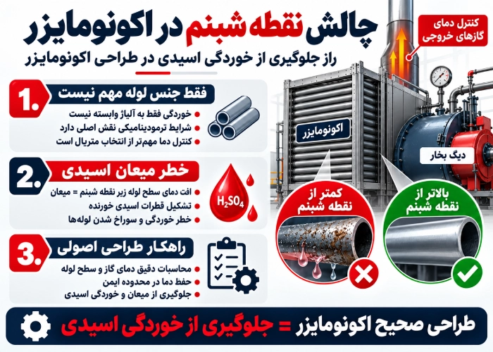 جلوگیری از خوردگی اسیدی در طراحی اکونومایزر