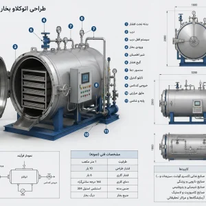 اتوکلاو بخار صنعتی